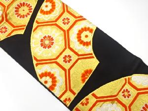 アンティーク　地紙に花蜀江模様織り出し袋帯(着用可)